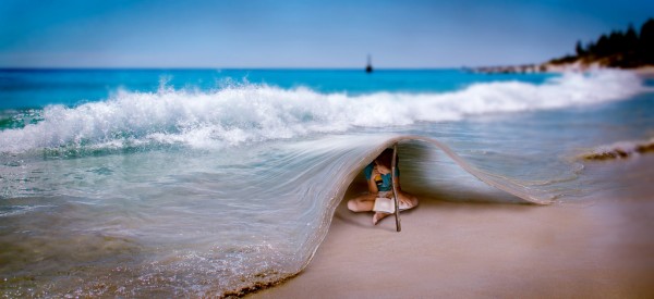 infancia en la playa