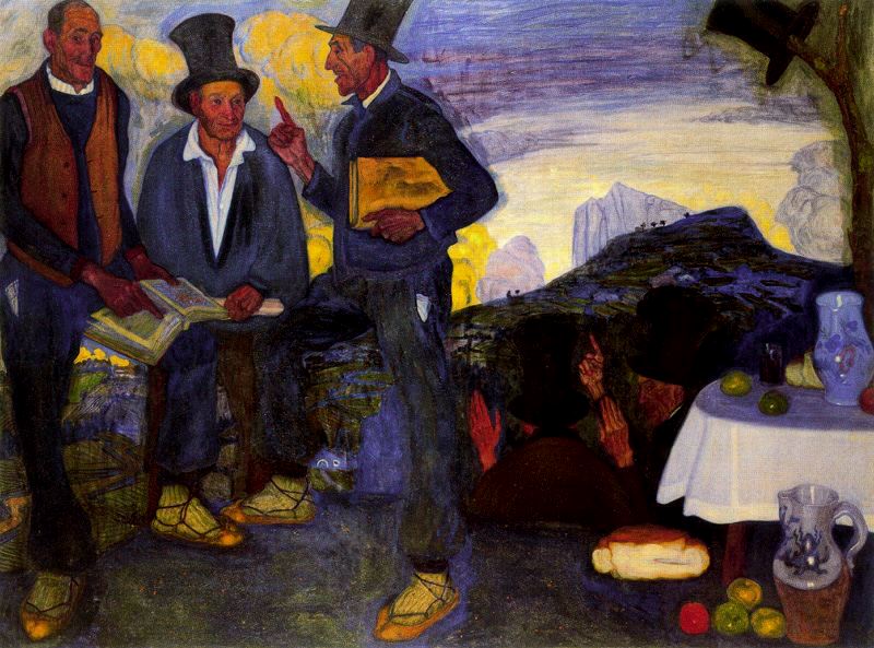 Los intelectuales de mi aldea - Zubiaurre 1912-13